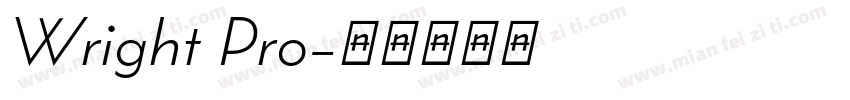 Wright Pro字体转换